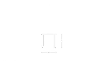 Dimensoes do produto mesa lateral uni inox