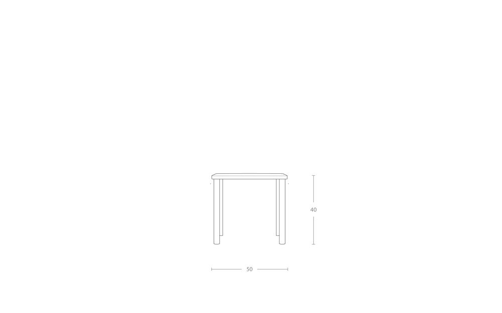 Dimensoes do produto mesa lateral uni inox com revisteiro