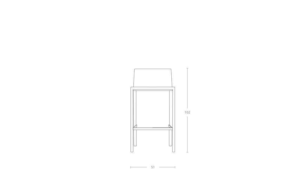 Dimensoes do produto banqueta smart