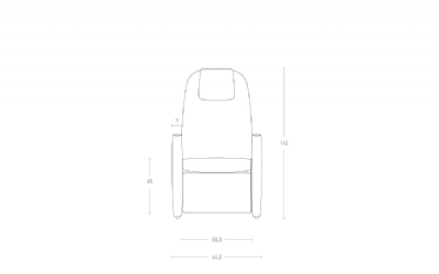 Dimensoes do produto poltrona reclinvel p3