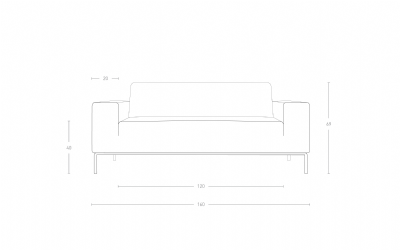 Dimensoes do produto sof onny 2 lugares