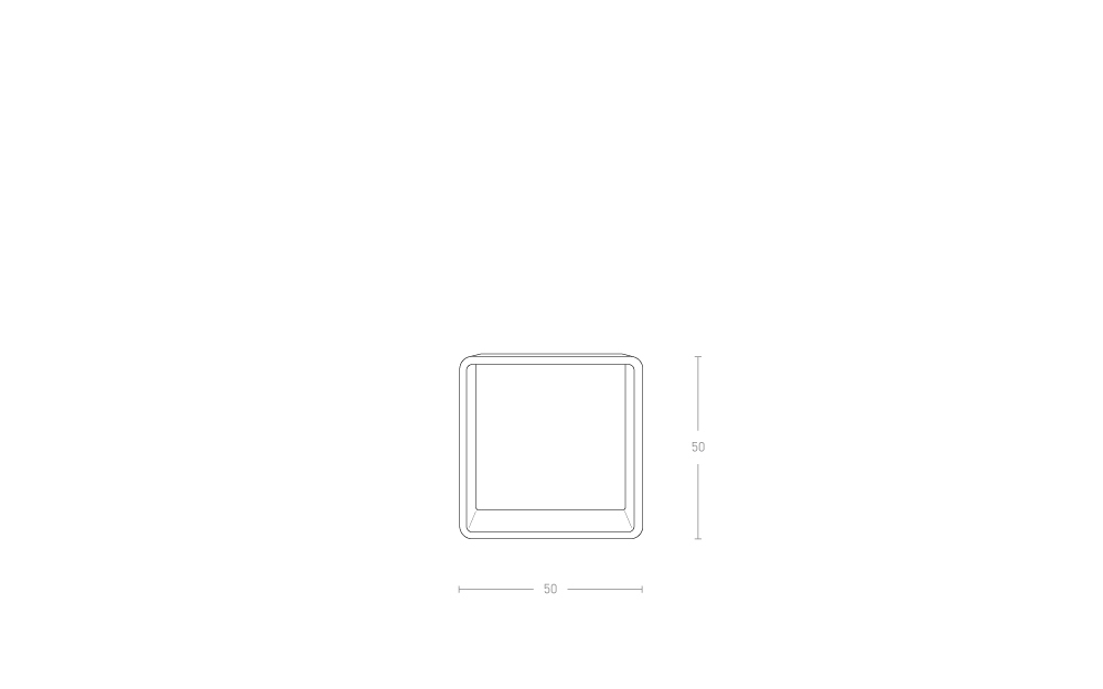 Dimensoes do produto mesa lateral cubo
