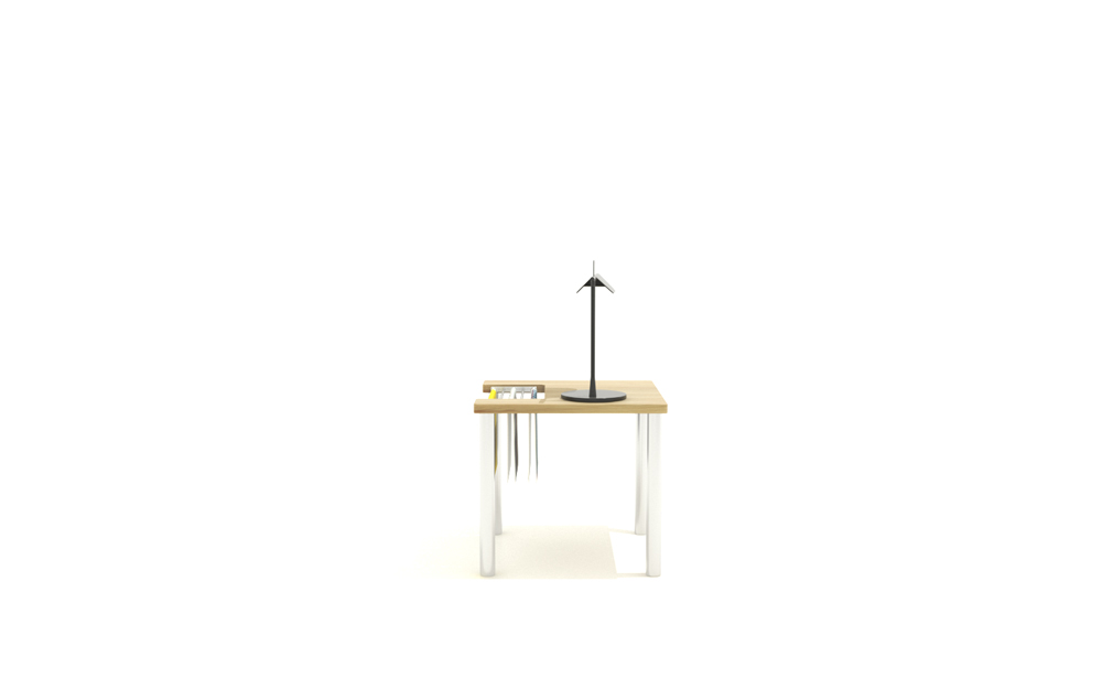 mesa lateral uni inox com revisteiro