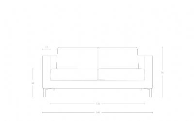 Dimensoes do produto sof mani  2 lugares.