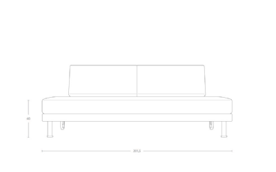 Dimensoes do produto sof cama di