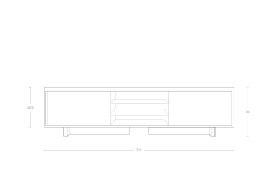 Dimensoes do produto buffet lunch