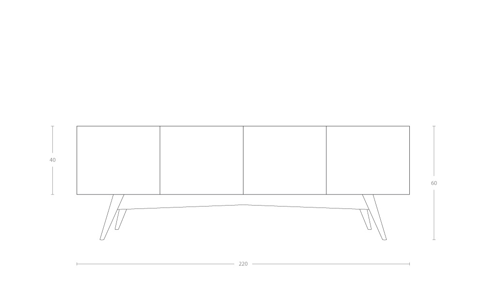 Dimensoes do produto buffet mona