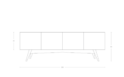 Dimensoes do produto buffet mona