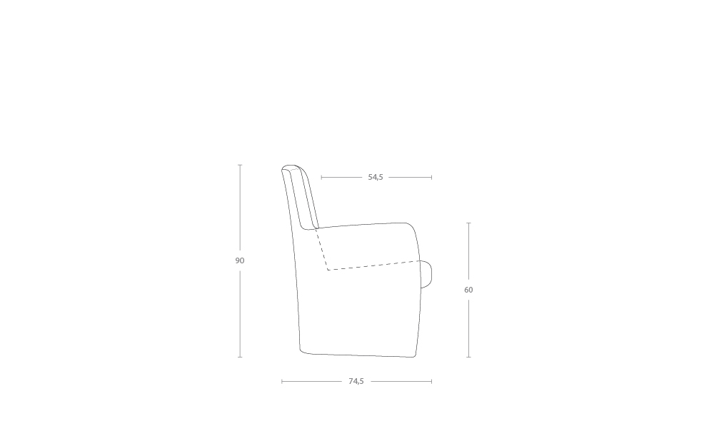 Dimensoes do produto poltrona moma